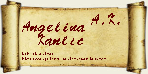 Angelina Kanlić vizit kartica